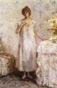 Jean-francois raffaelli Woman in a White Dressing Grown